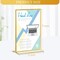 18 Pack 5x7 Acrylic Sign Holder Gold Frame Set – Double Sided Clear Table Number & Menu Display Stands for Wedding, Party, Restaurant, Office & Event Tabletop Decor